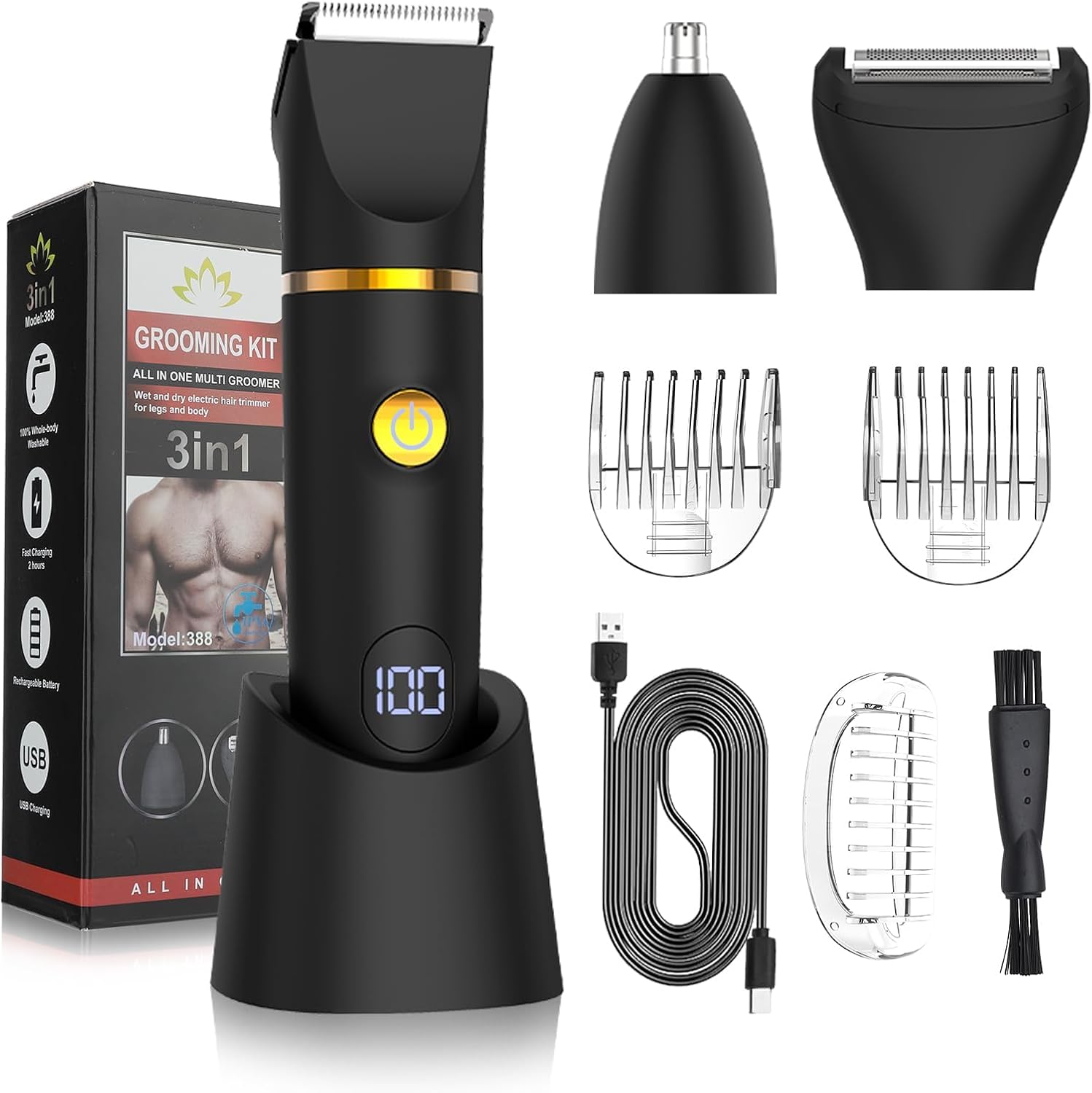 Men'S Grooming Ear Hair - 남녀 공용 바디 트리머, 3 in