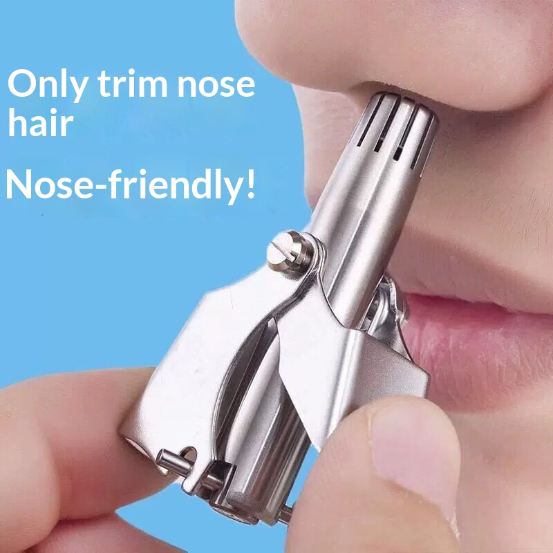 Men'S Grooming Ear Hair - 1/2개 세트, 수동식 코털/귀털 제거기, 스테인리스
