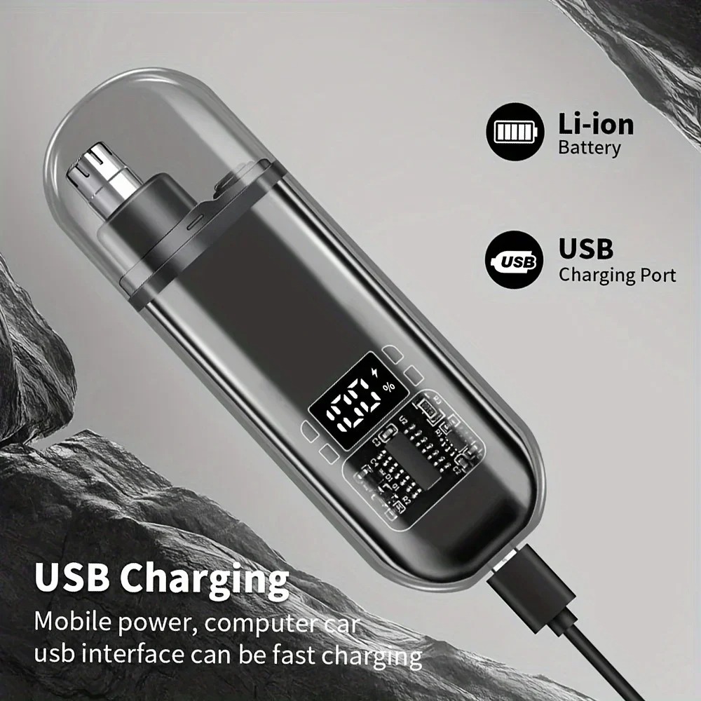Men'S Grooming Ear Hair - 남성용 코 귀털 트리머 USB 고속