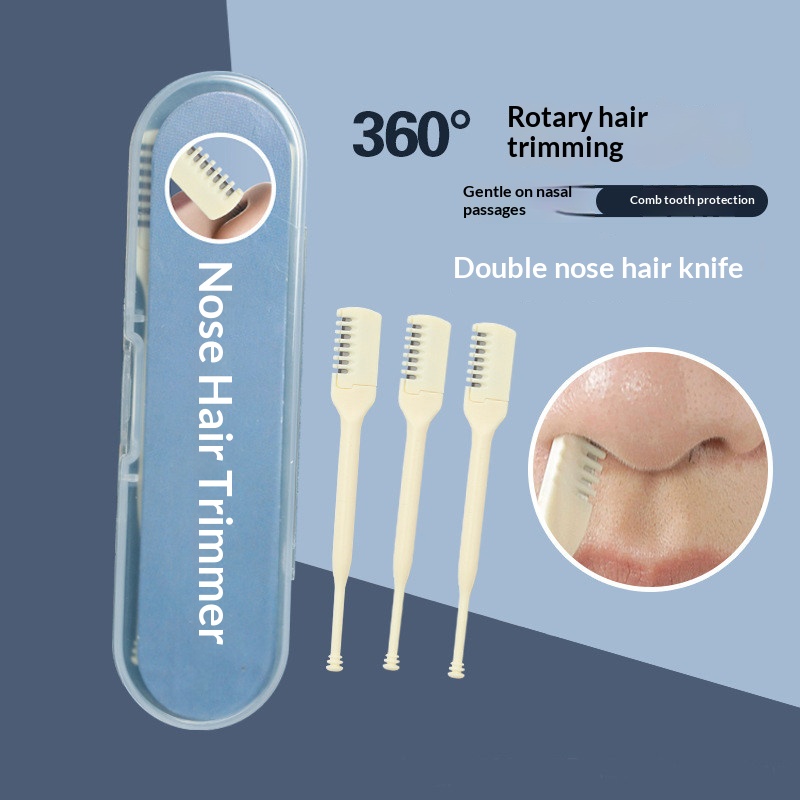 듀얼 엔드 수동 코털 트리머 360 °   회전식 커터 - Men'S Grooming Ear Hair 리뷰 및 가격