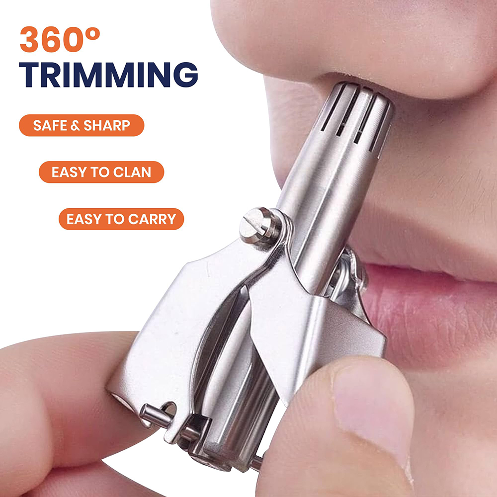 휴대용 스테인레스 스틸 수동 코 귀 털 트리머 헤어 리 - Men'S Grooming Ear Hair 리뷰 및 가격
