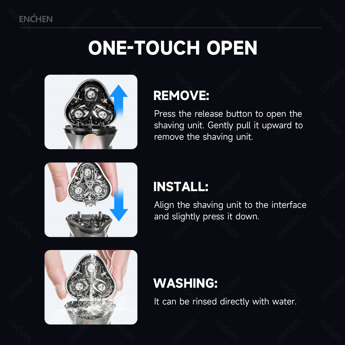 ENCHEN 블랙스톤 교체용 전기 면도기 헤드 BR-1 - Men'S Grooming Shaver 리뷰 및 가격
